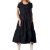Rochie din bumbac, Fashion Loft, lunga, culoarea neagra.