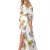 Rochie Fashion Loft, vaporoasa si lunga cu imprimeuri florale
