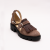 Pantofi casual  din piele naturala decupati maro