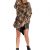 Bluza lunga stil rochie fermoar lateral maneca raglan
