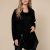 Bluza dama lunga stil casual, cu guler, croi larg