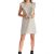 Rochie scurta din bumbac maneci lungi model cu volane gri