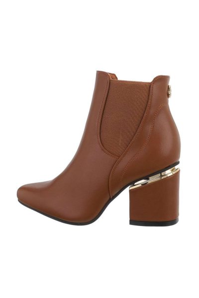 Botine dama elegante cu toc gros, bordo