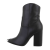 Botine dama elegante varf ascutit accesorizat, negre