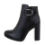 Botine dama elegante din piele ecologica, negre