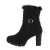 Botine dama imblanite din piele ecologica, negre