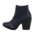 Botine dama stil cowboy, piele ecologica, navy