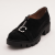 Pantofi din piele naturala, inchidere cu fermoar, culoarea neagra