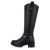 Cizme dama casual,accesorizate cu curea pe glezna, negre