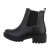 Botine dama stilizate, negre