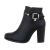 Botine elegante cu toc inalt, negre