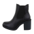 Botine dama cu toc mediu, negre