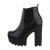 Botine dama cu platforma, negre