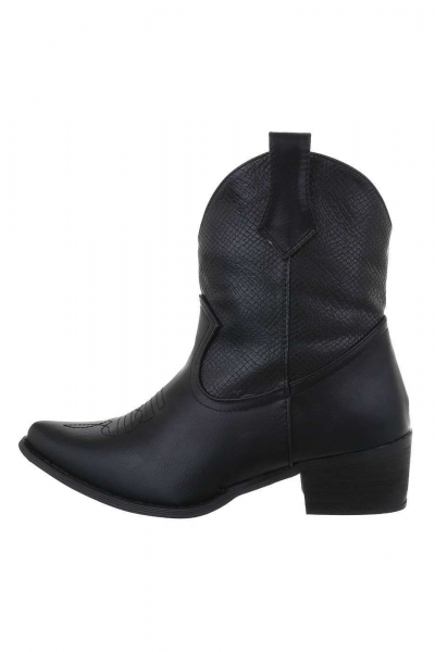 Botine dama stil ciocate, negre
