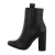 Botine dama elegante cu toc gros, negre