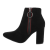 Botine dama din piele intoarsa eco, negre
