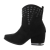 Botie stil ciocate accesorizate , negre