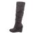 Cizme dama cu platforma, accesorizate, gri