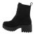 Botine dama casual cu talpa groasa, negre