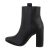 Botine dama elegante cu toc inalt, negre