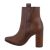 Botine dama elegante cu toc inalt, maro