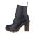 Botine dama casual, cu siret, negre