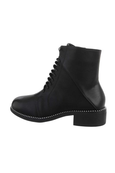 Botine dama casual, negre