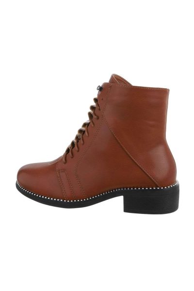 Botine dama casual, bordo