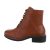 Botine dama casual, bordo