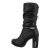 Cizme dama accesorizate, negre