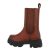 Botine dama casual cu talpa groasa, bordo