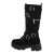 Ghete dama accesorizate cu catarama, negre