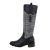 Cizme dama casual, inchidere cu fermoar, negre