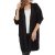 Cardigan dama, accesorizat cu dantela si buzunare, negru