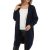 Cardigan dama, accesorizat cu dantela si buzunare, albastru