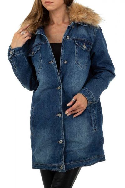 Geaca dama lunga, interior imblanit, guler blana detasabil, model boyfriend Geaca dama lunga, interior imblanit, guler blana detasabil, model boyfriend