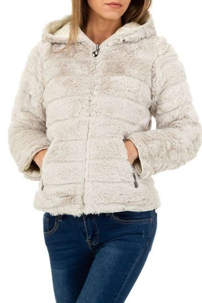 Geaca dama scurta cu doua fete,gluga, culoarea alba Geaca dama scurta cu doua fete,gluga, culoarea alba
