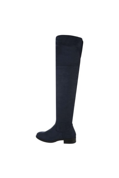 Cizme dama peste genunchi, navy