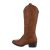 Cizme dama stil ciocate cu model, camel
