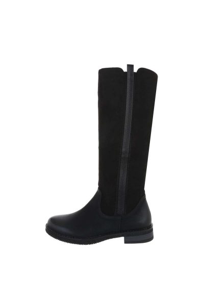 Cizme casual cu talpa joasa, negre