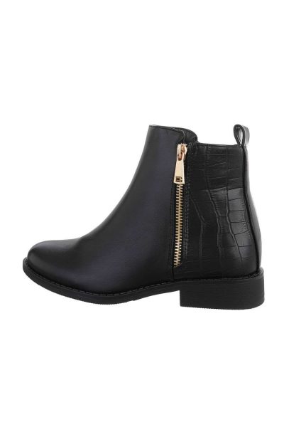Botine dama cu talpa joasa, camel