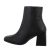 Botine dama elegante cu toc gros, negre