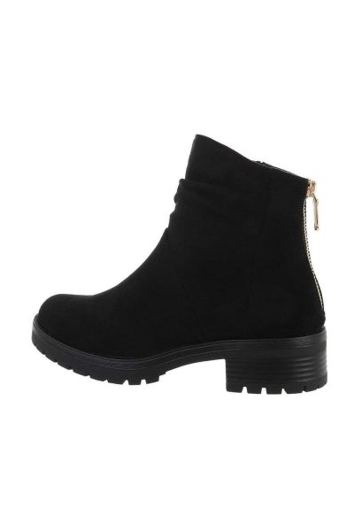 Botine dama casual, negre
