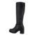 Cizme dama casual cu toc gros, negre