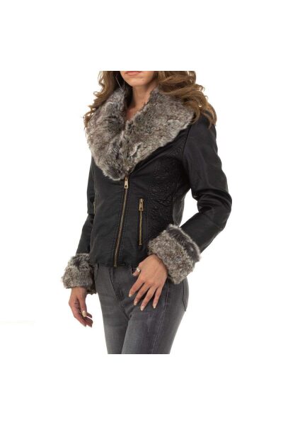 Jacheta dama casual, blana detasabila, neagra Jacheta dama casual, blana detasabila, neagra