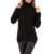 Pulover dama casual cu guler inalt, neagra