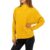 Pulover dama casual, maneca chimono, culoarea mustar