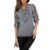 Pulover dama model animal print, cu funda, gri
