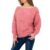 Pullover dama tricotat, decolteu larg, roz