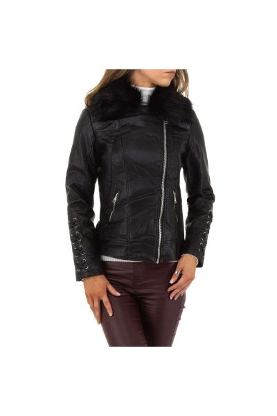 Jacheta dama casual, model impletitura maneca, neagra Jacheta dama casual, model impletitura maneca, neagra
